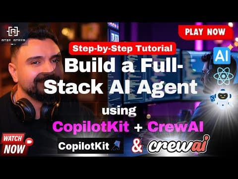  Build a Full-Stack AI Agent with CopilotKit & CrewAI